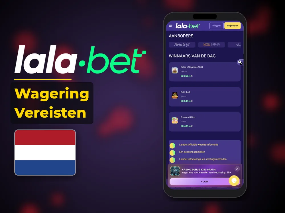 lalabet - Wagering Vereisten