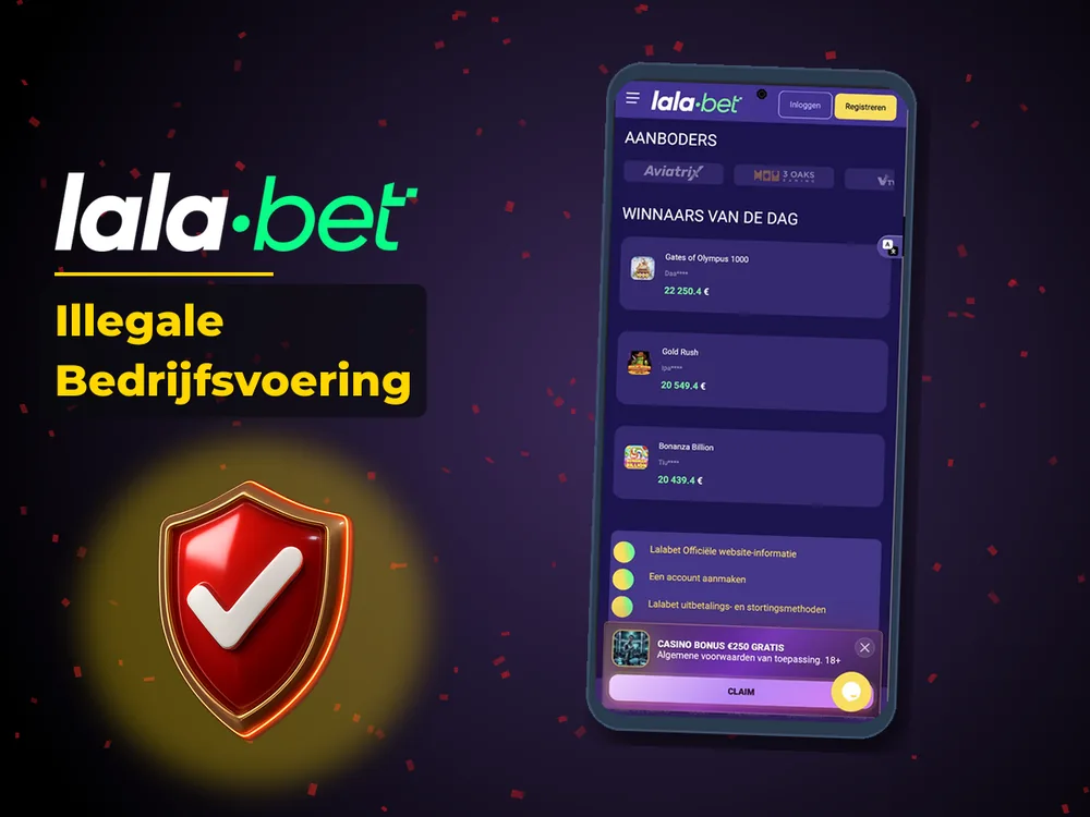 lalabet - Illegale Bedrijfsvoering