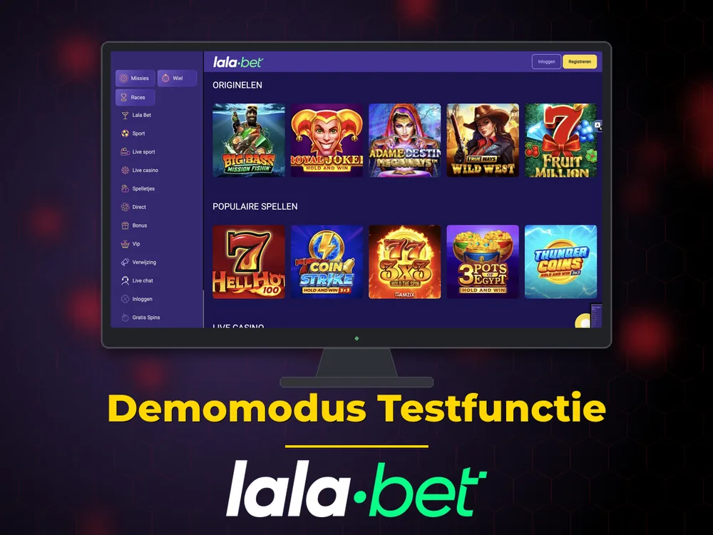 lalabet - Demomodus Testfunctie