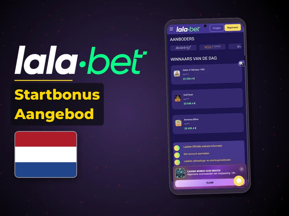 lalabet - Startbonus Aangebod