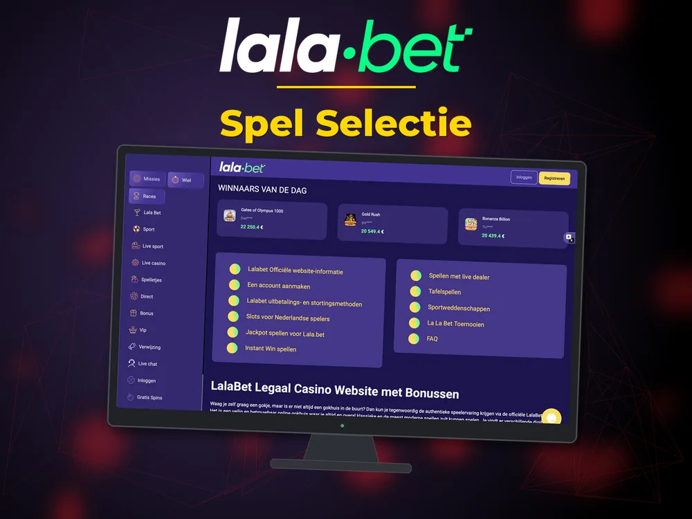 lalabet - Spel Selectie