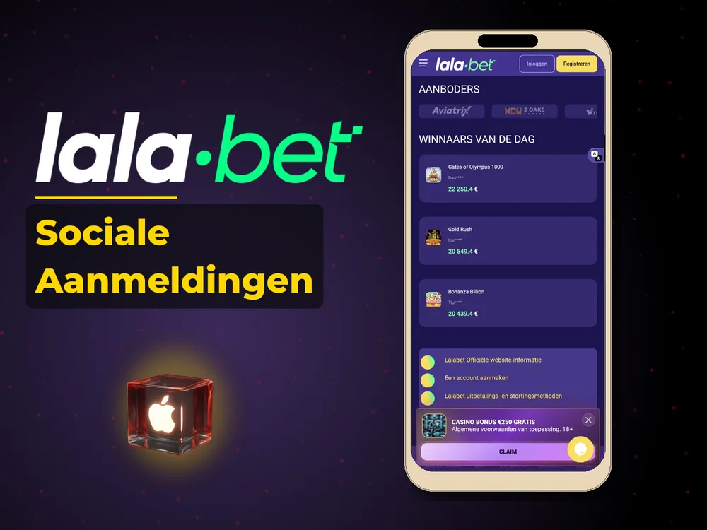 lalabet - Sociale Aanmeldingen