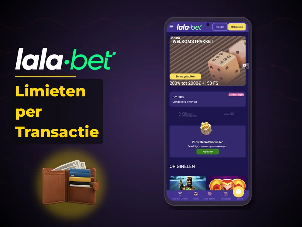 lalabet - Limieten per Transactie