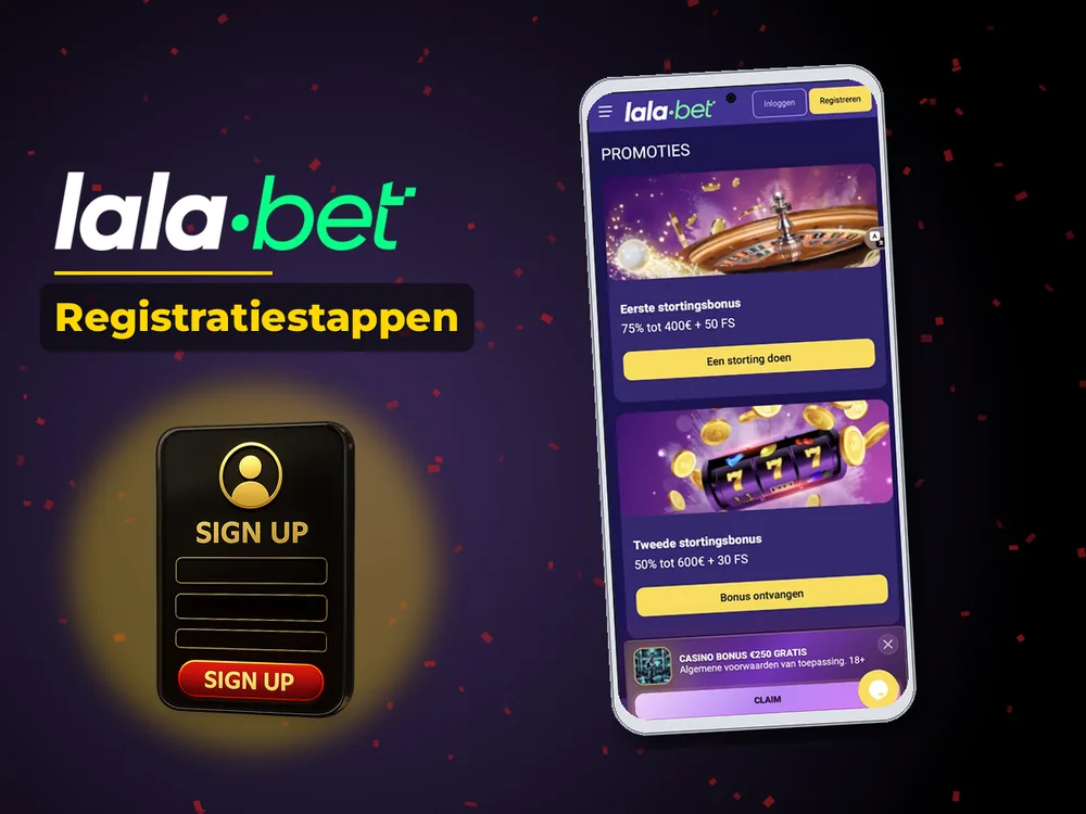 lalabet - Registratiestappen