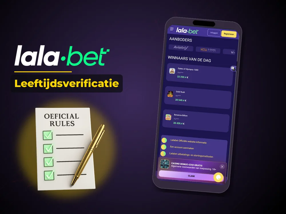 lalabet - Leeftijdsverificatie