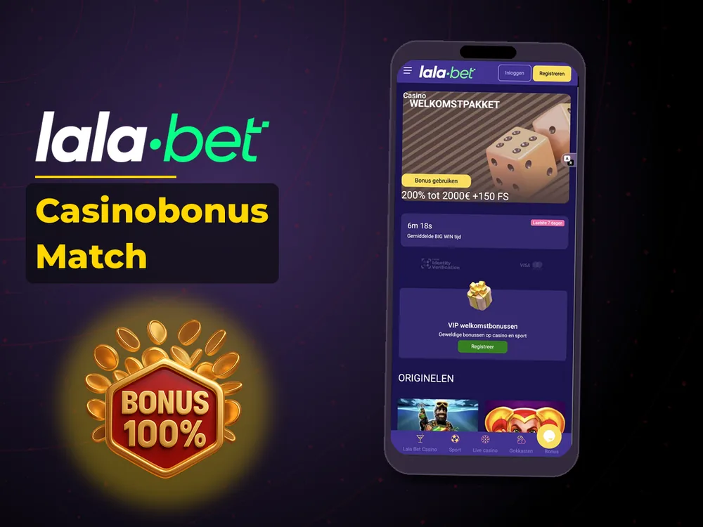 lalabet - Casinobonus Match